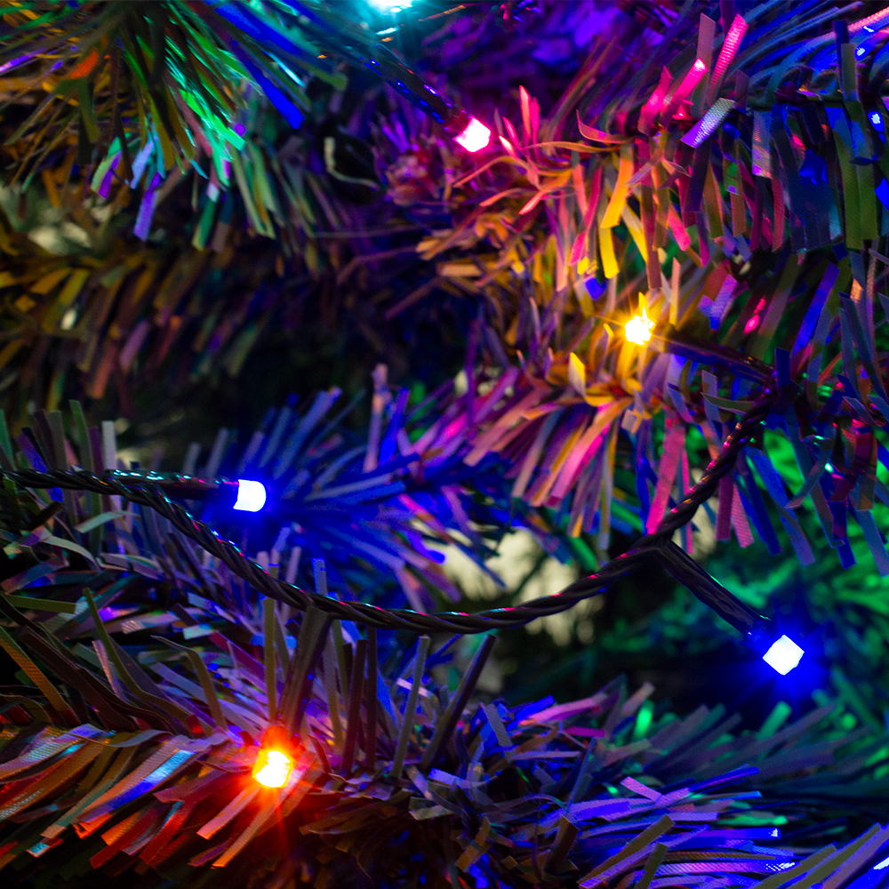 Luces LED Multicolor 300 Led, Luz Multicolor Cable Verde Funciones 1400cm