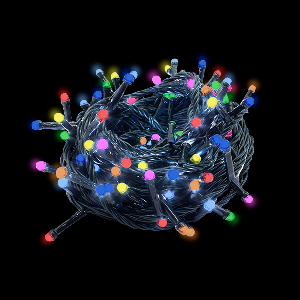 Luces LED Multicolor 300 Led, Luz Multicolor Cable Verde Funciones 1400cm