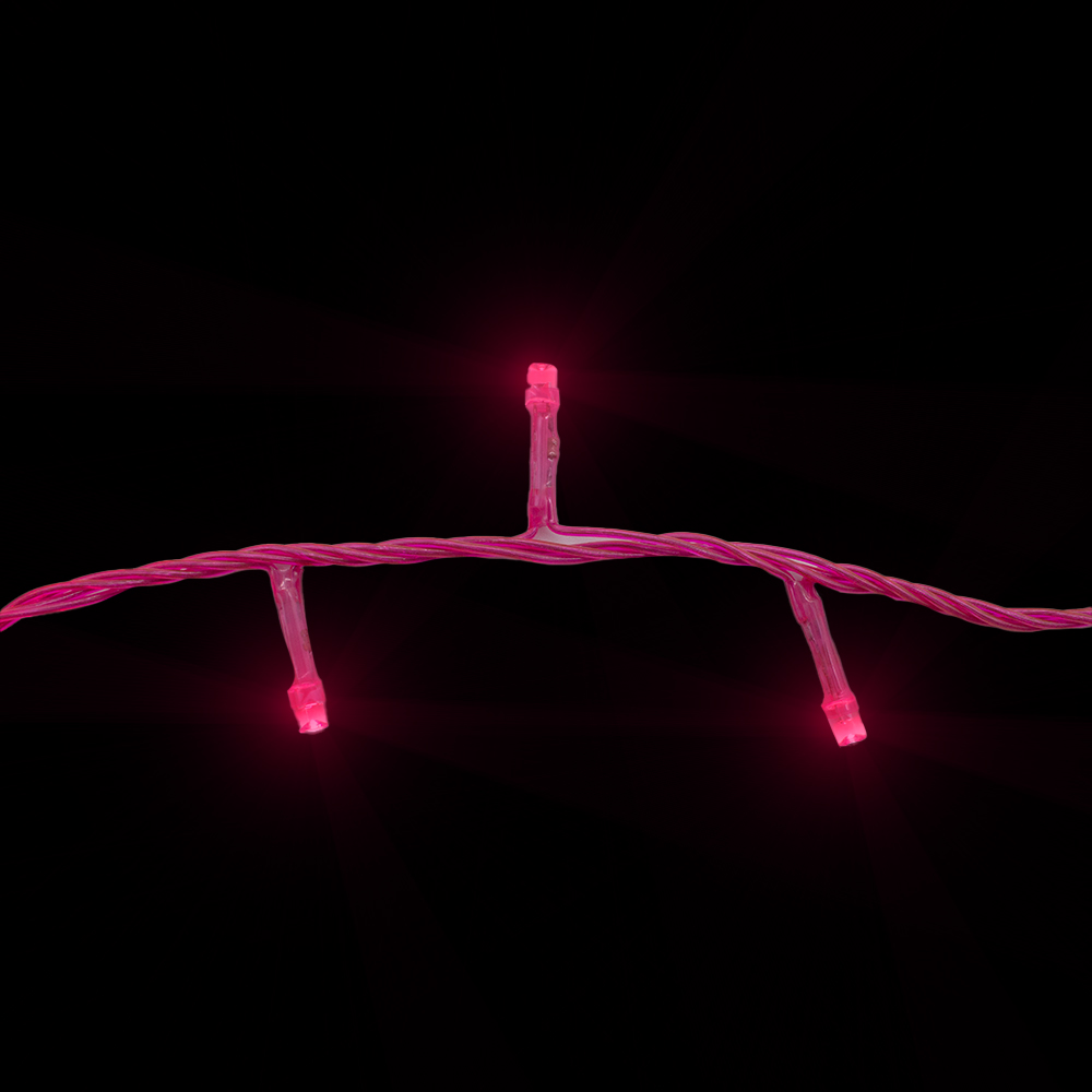 Luces LED Rosa 140 Led, Cable Rosa Funciones 680 cm