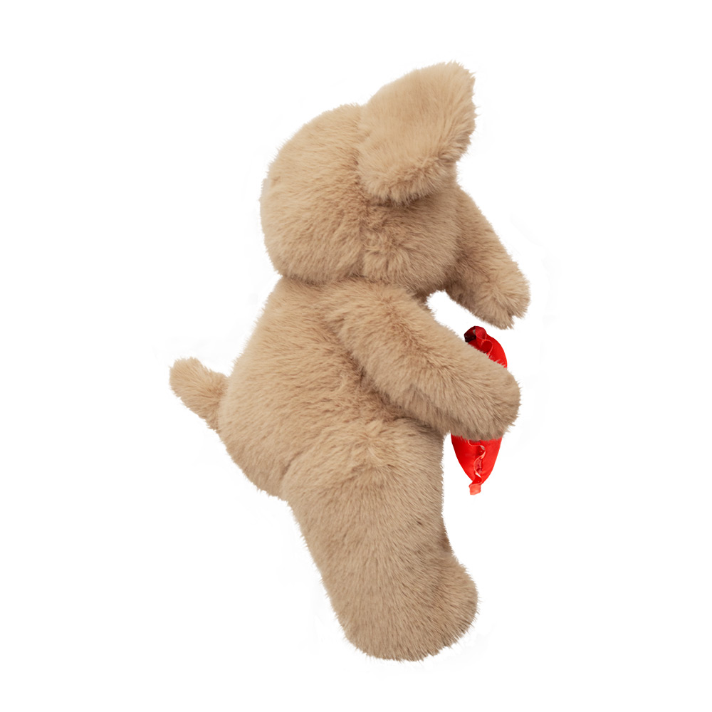 Hermoso Muñeco de Elefante con Corazon Hechos a Mano de 44cm, Regalo de San Valentin, 14 de Febrero Te amo Rojo