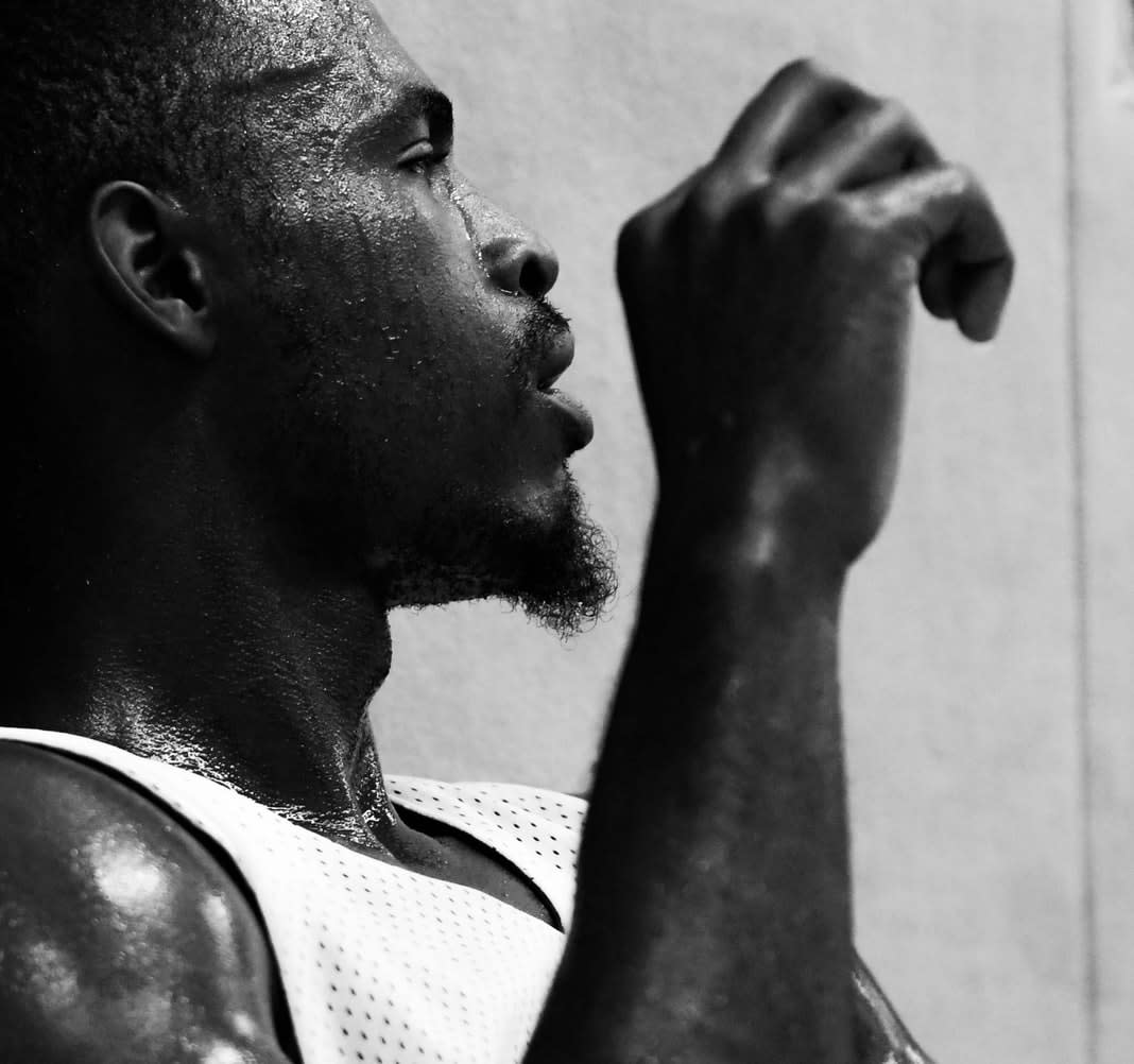 Sweaty athlete Sweaty athlete