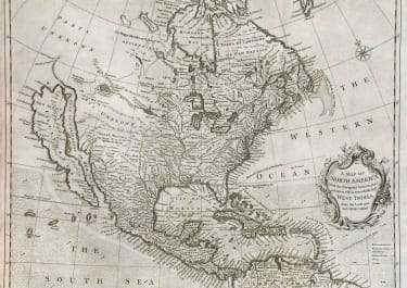 NORTH AMERICA CALIFORNIA AS ISLAND A MAP OF NORTH AMERICA WITH THE EUROPEAN SETTLEMENTS & WHATEVER ELSE IS REMARKABLE IN Ye WEST INDIES