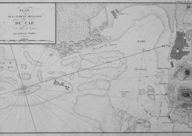 HAITI PORT AU PRINCE PLAN DE LA RADE ET DES PASSES DU CAP