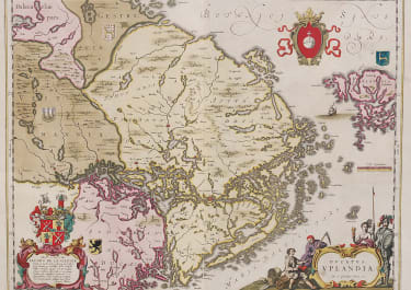 BLAEU'S MAP OF UPLANDIA  STOCKHOLM