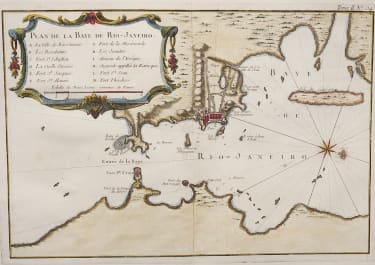 BELLIN'S RARE CHART OF RIO DE JANEIRO