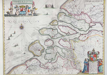 JANSSONIUS MAP OF ZELANDE  ZEELANDIA