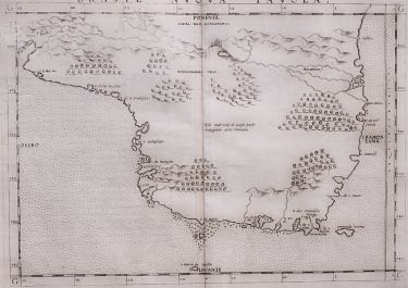 RUSCELLI'S 1561 MAP OF BRAZIL