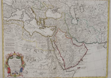 DE L'ISLE MAP OF MIDDLE EAST