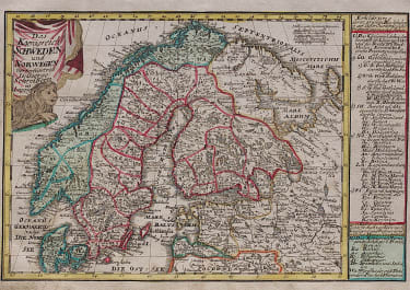 SCHREIBER'S MAP OF SCANDINAVIA