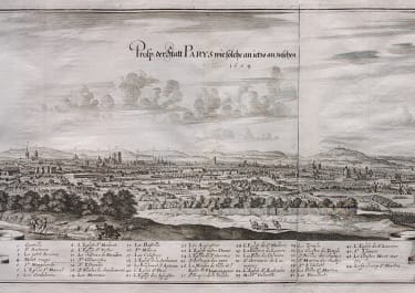 MERIAN'S LARGE PANORAMA OF PARIS