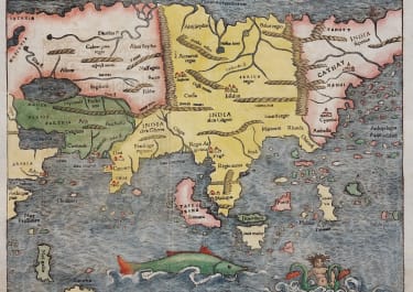 MUNSTER   FIRST PRINTED MAP OF ASIA 1569