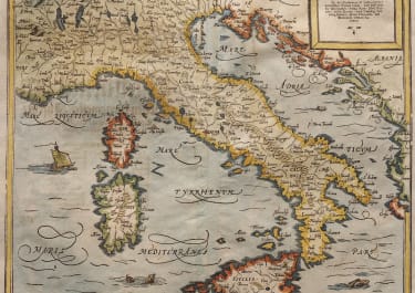 MUNSTER MAP OF ITALY 1580