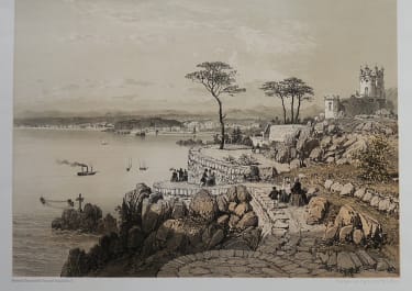 SUPERB LITHOGRAPH OF NICE FROM NICE ET SAVOIE BENOIST 1860