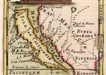 CALIFORNIA AS ISLAND MALLET  FIRST EDITION 1683