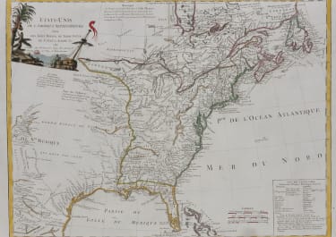 SCARCE MAP OF THE NEWLY CREATED UNITED STATES FIRST REFERENCE OF ANY MAP TO MICHIGAN