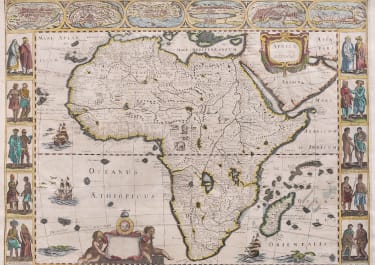 AFRICA AFRICA NOVA  CARTE A FIGURES HONDIUS