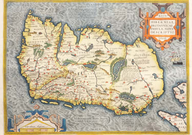 ORTELIUS MAP OF IRELAND