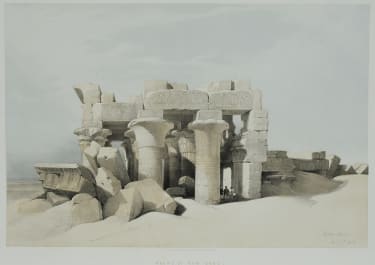 DAVID ROBERTS EGYPT   RUINS OF KOM OMBO   FULL FOLIO