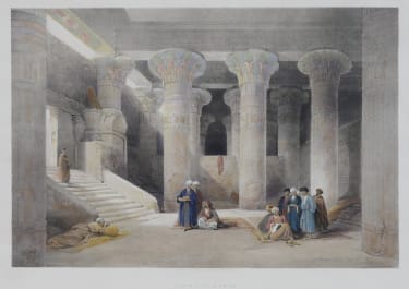 DAVID ROBERTS TEMPLE AT ESNEH  FULL FOLIO