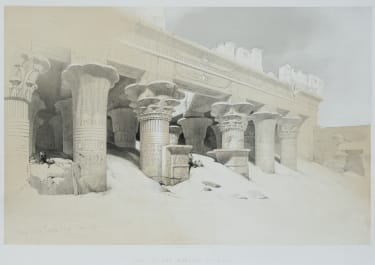 DAVID ROBERTS EGYPT PART OF THE PORTICO OF EDFOU  FULL FOLIO