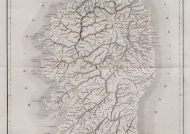 CORSICA  GOOD DETAILED COPPER ENGRAVED MAP BY VALLARDI 1840