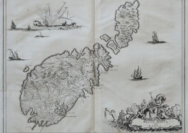 MALTA  SUPERB MAP    OLFERT DAPPER   1668