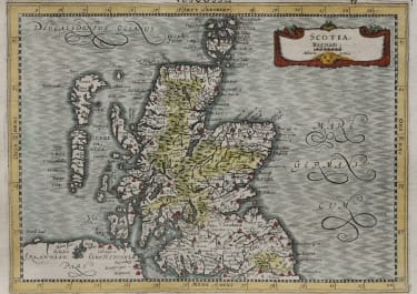 MERCATOR CLOPPENBURG MAP OF SCOTLAND 1632