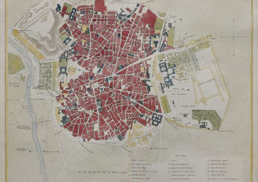 MADRID  DUFOUR 1847  CITY PLAN