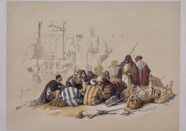 A CONFERENCE OF ARABS AT WADY MOOSA  1842