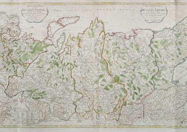 THE RUSSIAN EMPIRE LARGE WALL MAP VERY LARGE WALL MAP 1794