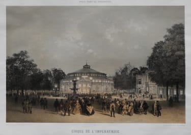 PARIS CIRCUS  CHAMPS ELYSEE  CHARPENTIER PARIS DANS SA SPLENDEUR 1861