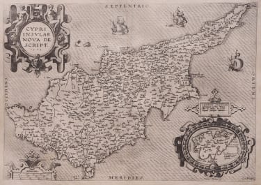CYRPRUS   ORTELIUS  FOLIO  MINT  1575