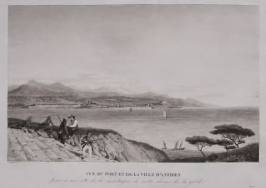 ANTIBES  GARNERAY  SUPERB AQUATINT  MINT  1830
