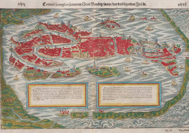 VENICE  GOOD BIRDS EYE VIEW BY MUNSTER 1598