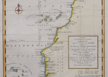NORTH WEST AFRICAN COAST CANARIES MAUREPAS 1738