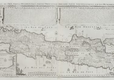 JAVA CHATELAIN HIGHLY SOUGHT AFTER MONUMENTAL MAP MINT CONDITION 1719