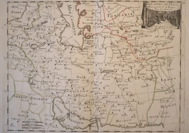 IRAN PERSIA   L'EMPIRE DE PERSE  LE ROUGE 1748