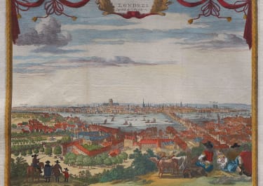 LONDON  OLD ST PAULS  VAN DER AA 1720