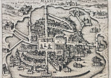 MEXICO CITY COPPER ENGRAVING GOTTFRIED 1631