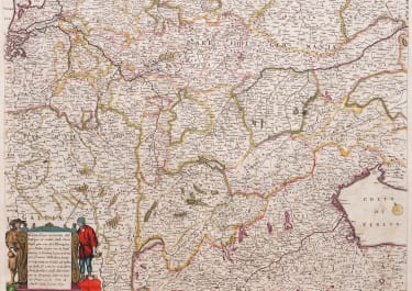EUROPE  ROADS AND COST OF SHIPPING A LOAD TO VARIOUS CITIES ORIG COLOUR 1671