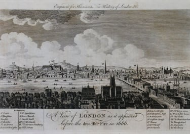 LONDON A VIEW OF LONDON AS IT APPEARED BEFORE THE DREADFUL FIRE IN 1666