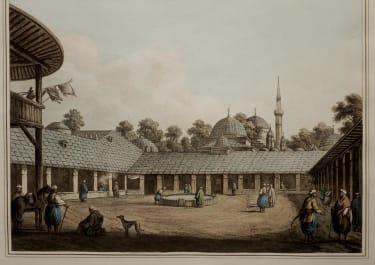 OTTOMAN    CARAVANSARY AT BORGAS    ..BURGAS