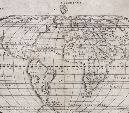 Gastaldi Rare 1548 World Map Michael Jennings Antique Maps And Prints