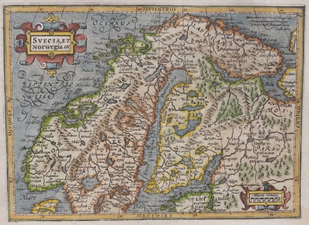 Mercator Hondius Sweden Norway Finland Michael Jennings Antique Maps And Prints