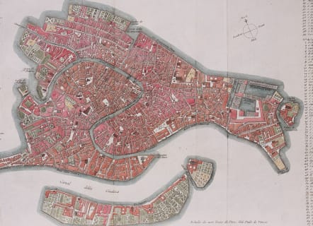 LALANDE PLAN OF VENICE || Michael Jennings Antique Maps and Prints