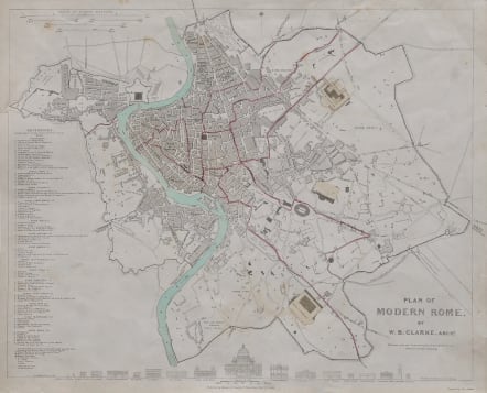ROME PLAN OF MODERN ROME SDUK 1830 - M5534