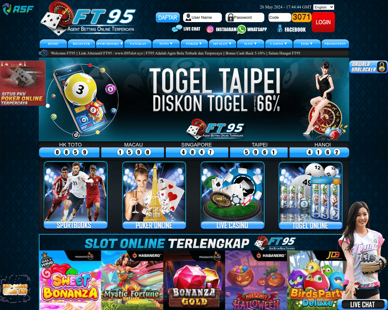 FT95 | Situs Taruhan Judi Bola Resmi Taruhan Mix Parlay Terpercaya