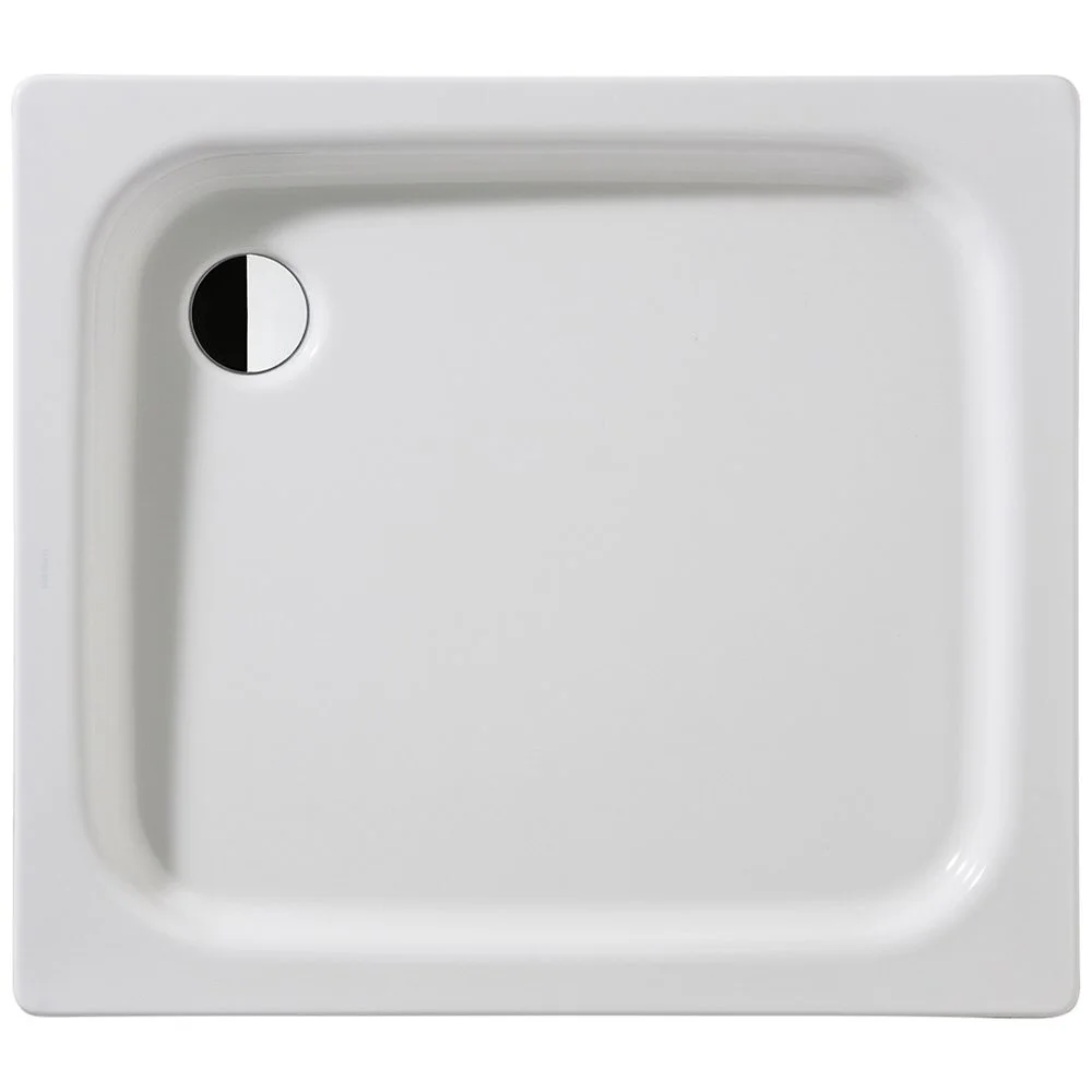 Kaldewei Duschplan 544-1 Duschwanne 80 x 90 x 6,5 cm mit Perl-Effekt