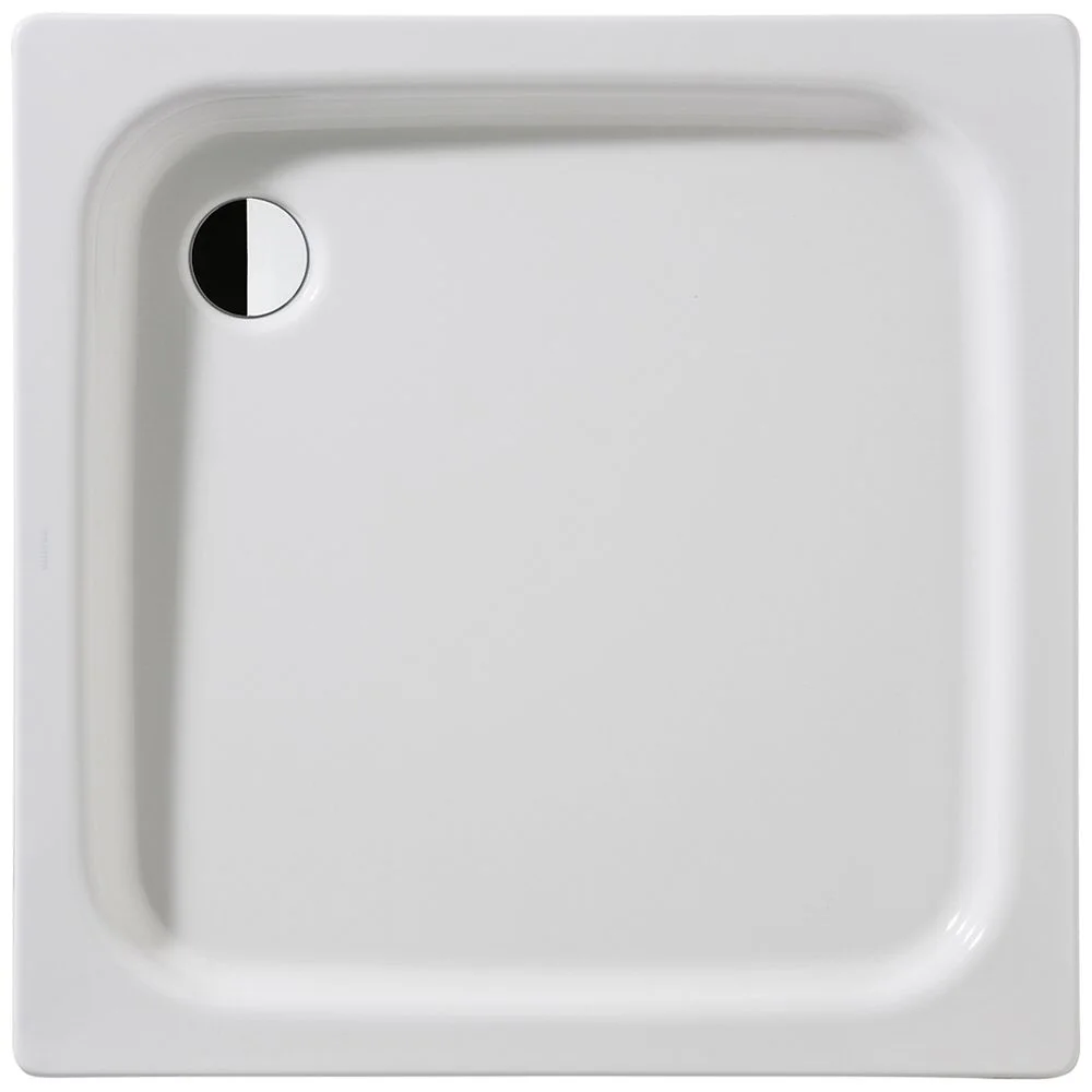 Kaldewei Duschplan 392-2 Duschwanne 100 x 100 x 6,5 cm mit Wannenträger