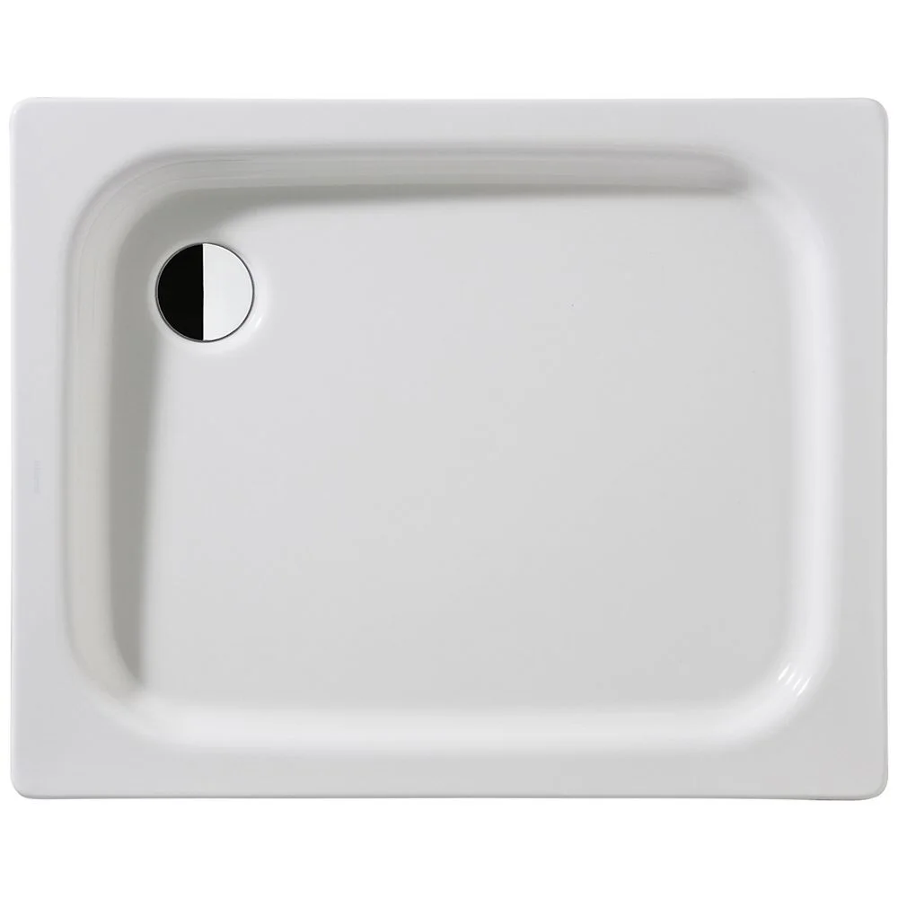 Kaldewei Duschplan 546-1 Duschwanne 80 x 100 x 6,5 cm mit Perl-Effekt